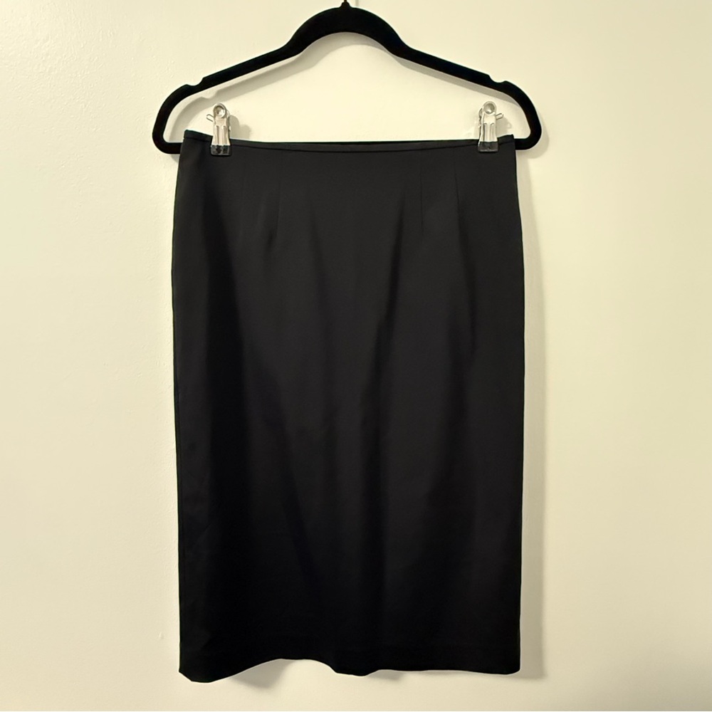 Banana Republic Black Silk Pencil Skirt Vintage Size 6